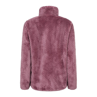 Pink - Back - Mountain Warehouse Womens-Ladies Ivy Honeycomb Fleece Top