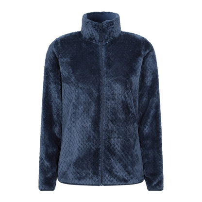 Navy - Front - Mountain Warehouse Womens-Ladies Ivy Honeycomb Fleece Top