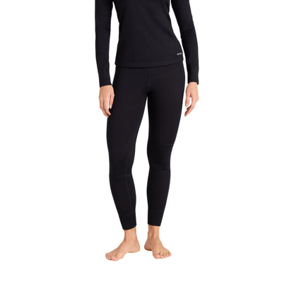 Black - Front - Animal Womens-Ladies Merino Wool Base Layer Bottoms