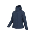 Blue - Side - Mountain Warehouse Womens-Ladies Mallory Short Waterproof Padded Jacket