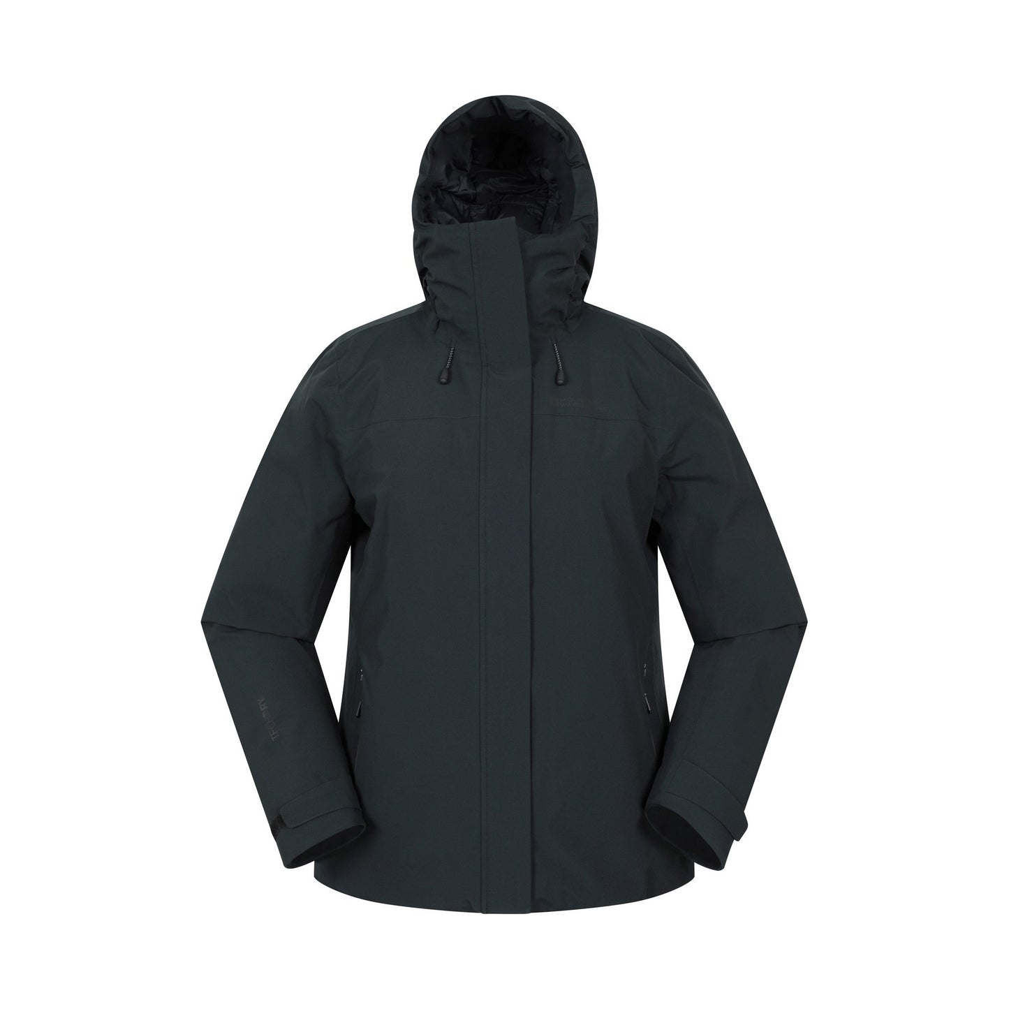 Black - Front - Mountain Warehouse Womens-Ladies Mallory Short Waterproof Padded Jacket