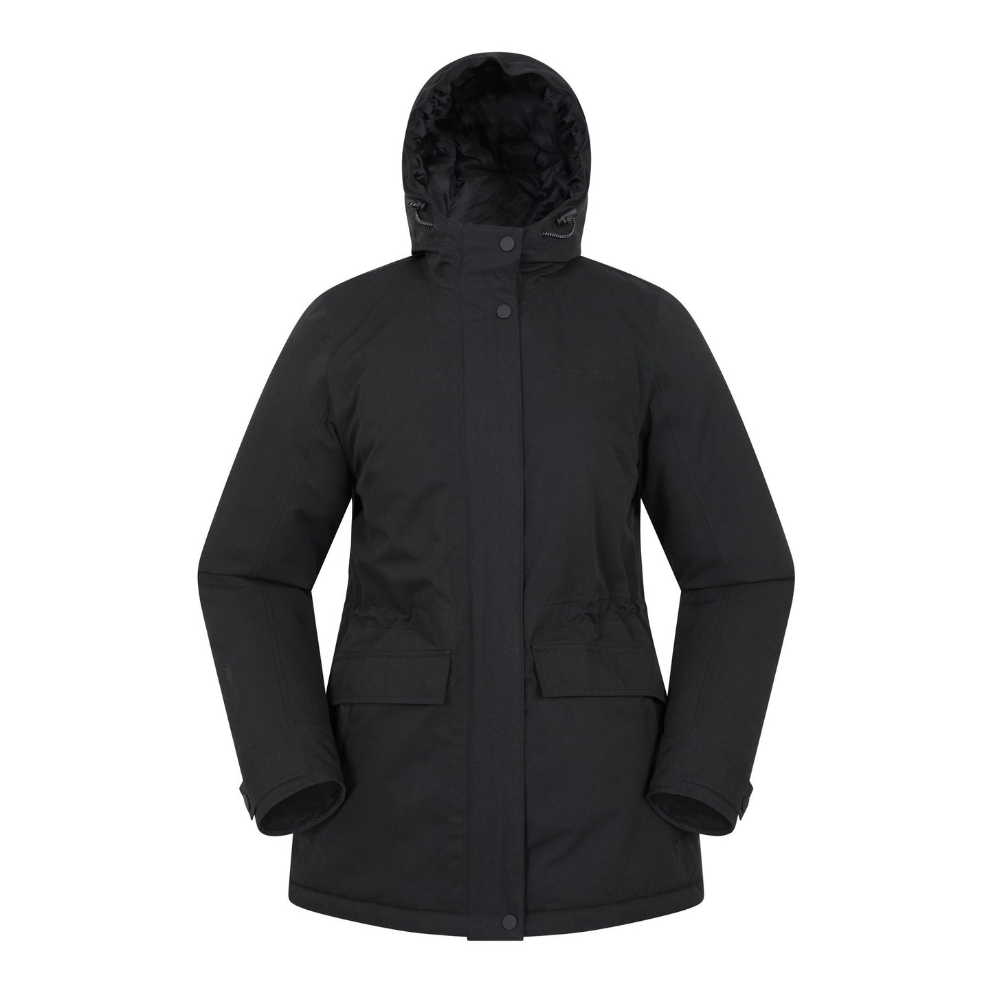 Black - Front - Mountain Warehouse Womens-Ladies Maple Waterproof Padded Jacket