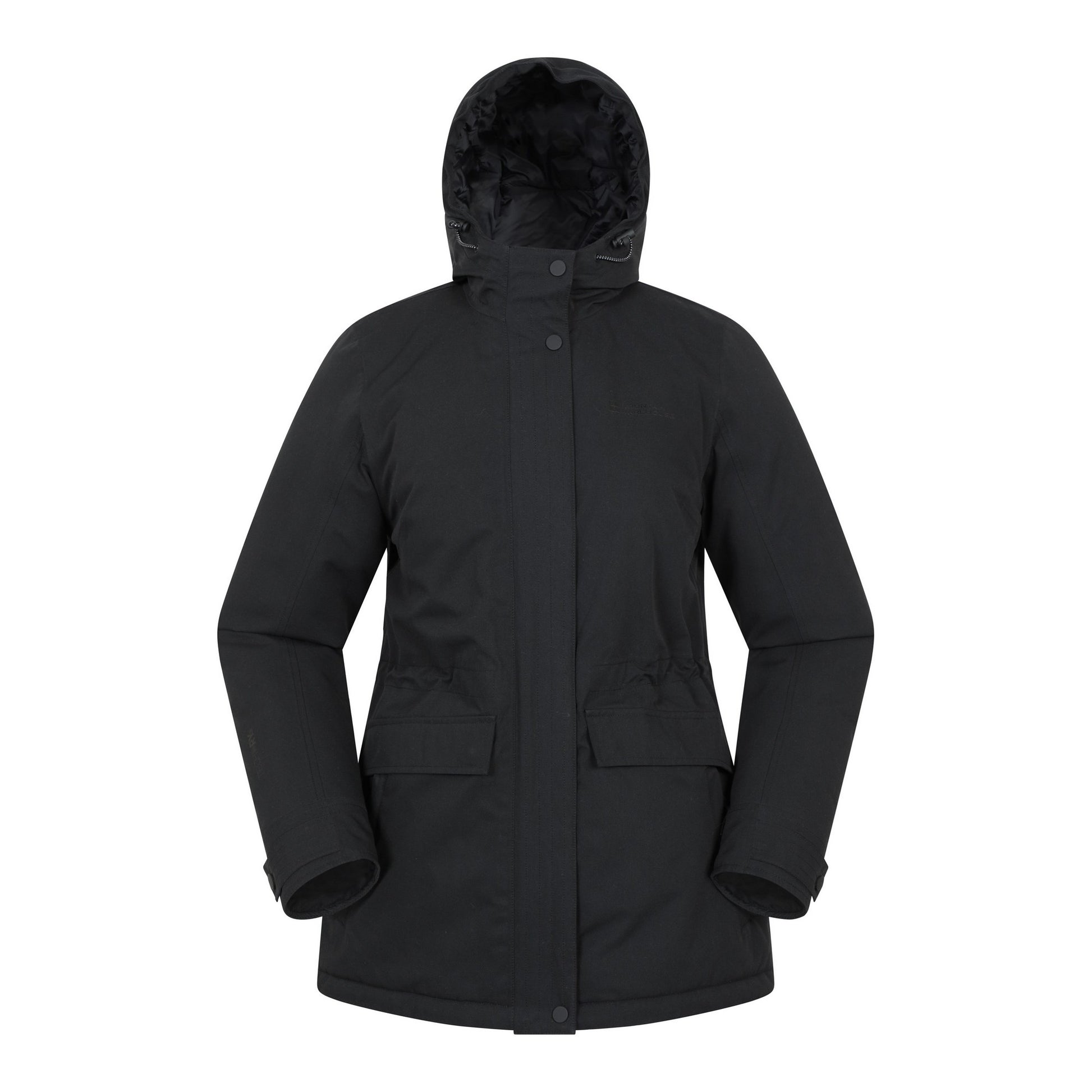 Black - Front - Mountain Warehouse Womens-Ladies Maple Waterproof Padded Jacket