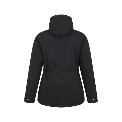 Black - Back - Mountain Warehouse Womens-Ladies Maple Waterproof Padded Jacket