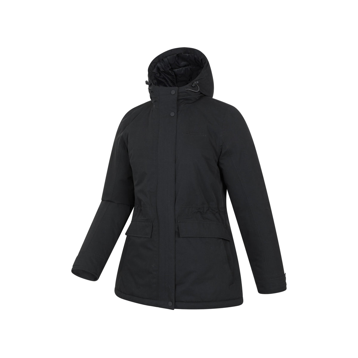 Black - Side - Mountain Warehouse Womens-Ladies Maple Waterproof Padded Jacket