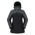 Black - Front - Mountain Warehouse Womens-Ladies Shock Padded Jacket