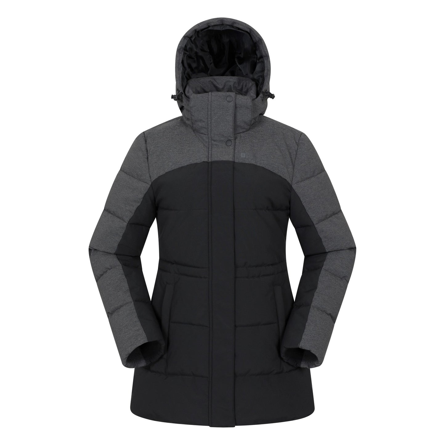 Black - Front - Mountain Warehouse Womens-Ladies Shock Padded Jacket
