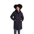 Black - Pack Shot - Animal Womens-Ladies Lisbon Waterproof Parka