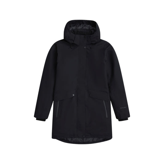 Black - Front - Animal Womens-Ladies Lisbon Waterproof Parka