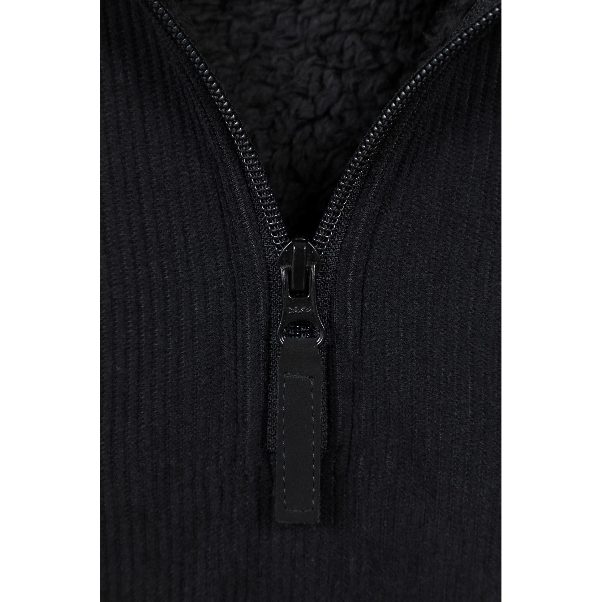 Black - Pack Shot - Mountain Warehouse Mens Farland Fleece Lined Half Zip Midlayer