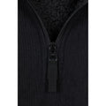 Black - Pack Shot - Mountain Warehouse Mens Farland Fleece Lined Half Zip Midlayer