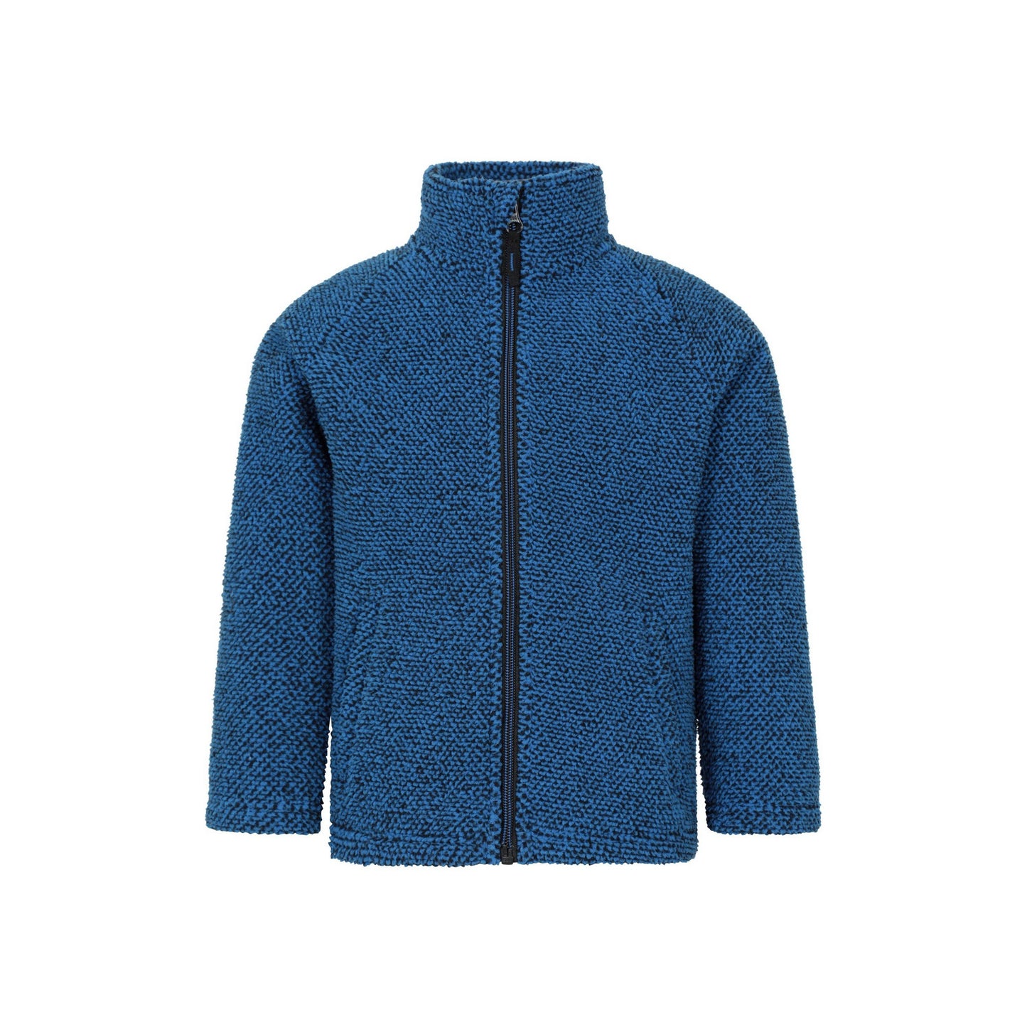 Blue - Front - Mountain Warehouse Childrens-Kids Ash Melange Full Zip Fleece Jacket
