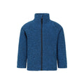 Blue - Front - Mountain Warehouse Childrens-Kids Ash Melange Full Zip Fleece Jacket