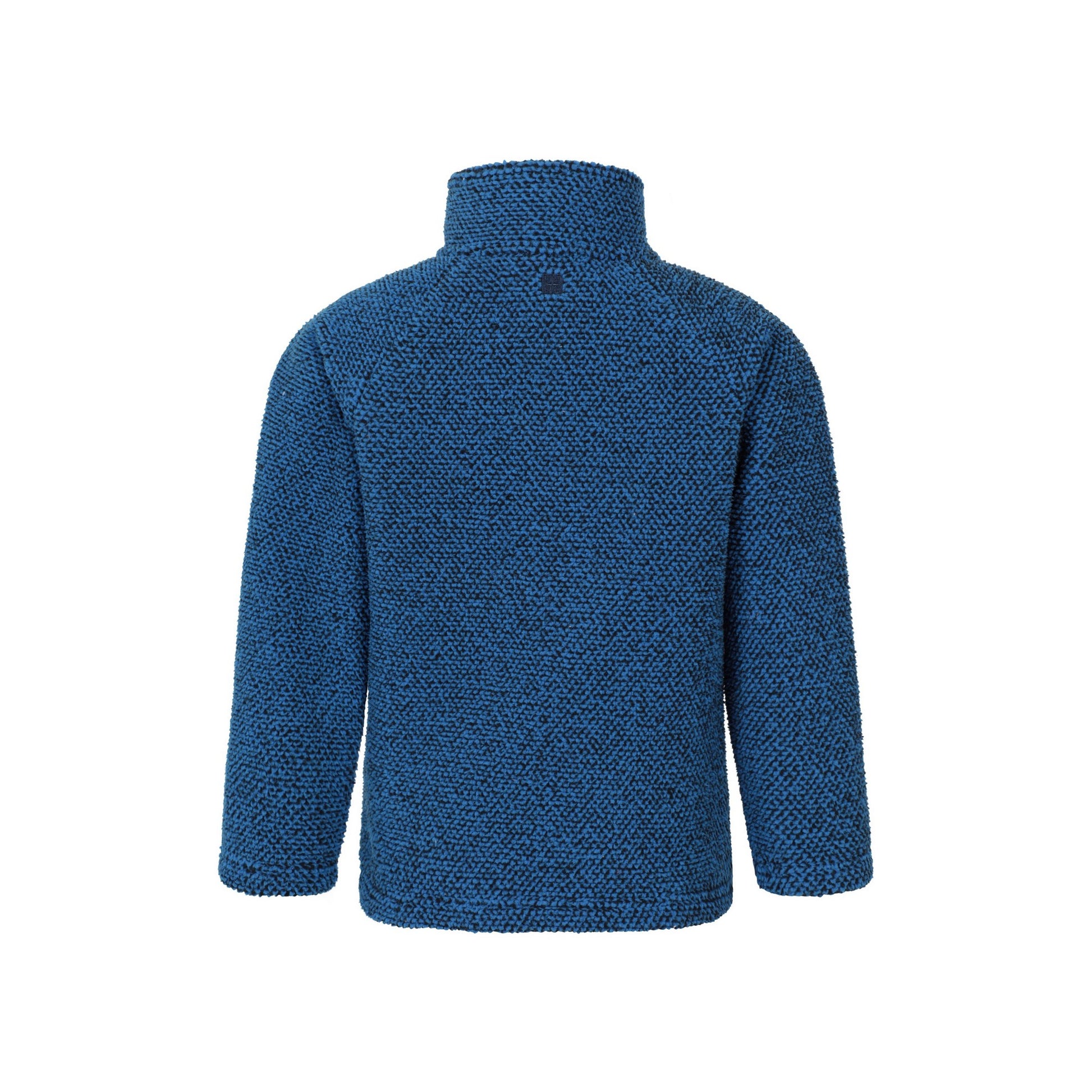 Blue - Back - Mountain Warehouse Childrens-Kids Ash Melange Full Zip Fleece Jacket