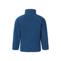 Blue - Back - Mountain Warehouse Childrens-Kids Ash Melange Full Zip Fleece Jacket