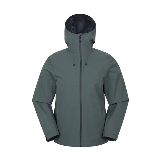 Light Khaki - Front - Mountain Warehouse Mens Gael Waterproof Jacket