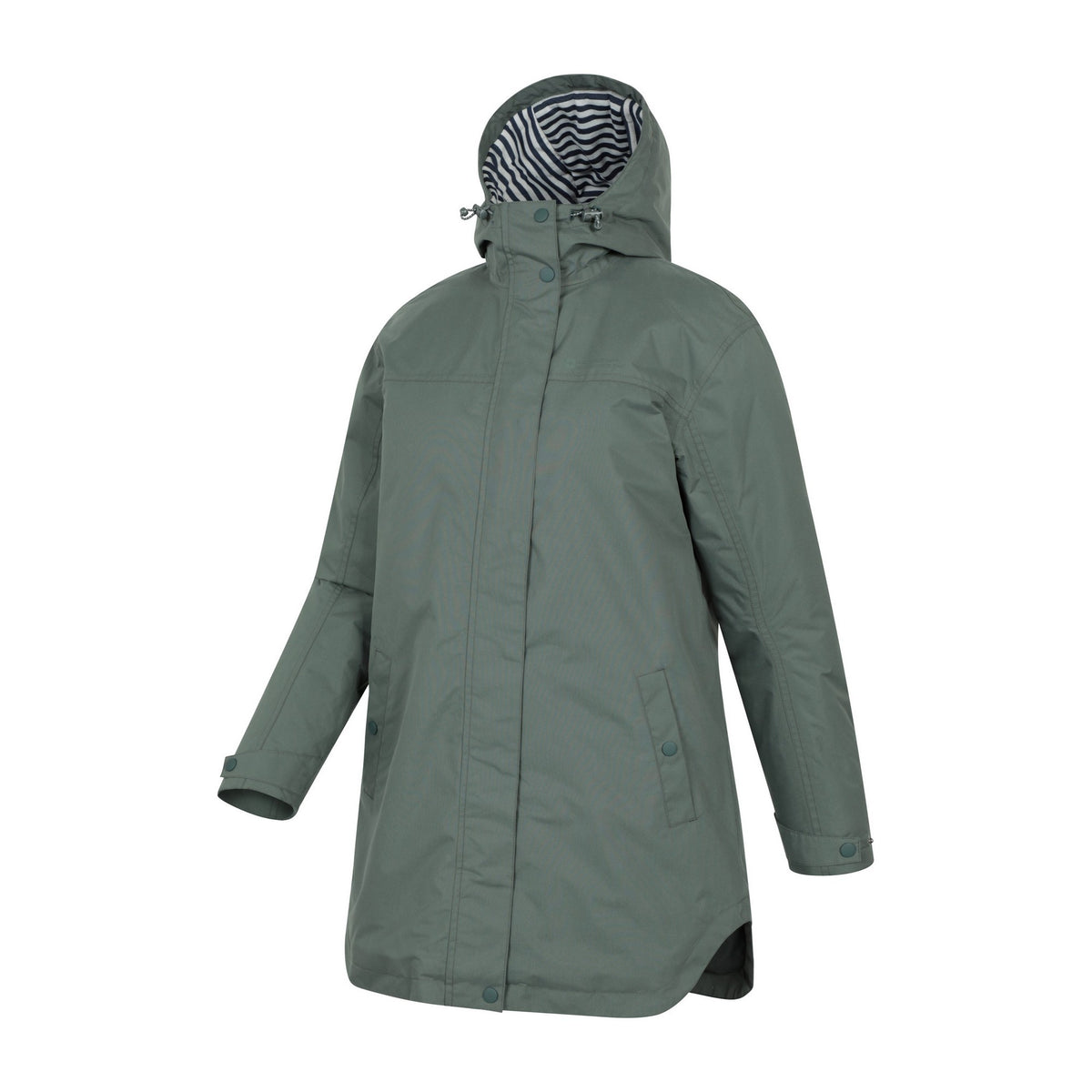 Khaki Green - Side - Mountain Warehouse Womens-Ladies Riviera Padded Waterproof Jacket