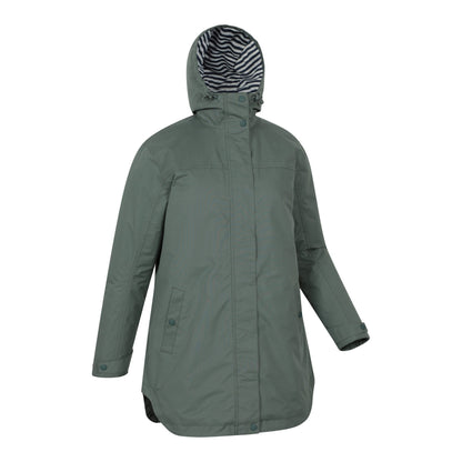 Khaki Green - Lifestyle - Mountain Warehouse Womens-Ladies Riviera Padded Waterproof Jacket