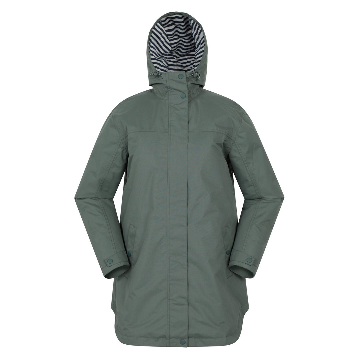 Khaki Green - Front - Mountain Warehouse Womens-Ladies Riviera Padded Waterproof Jacket