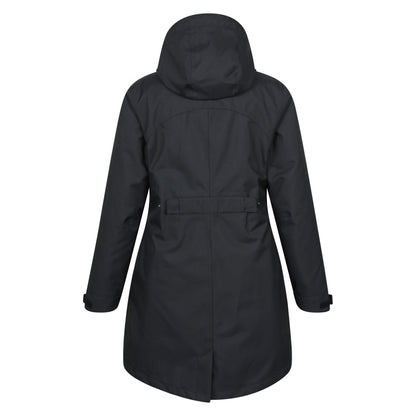 Black - Back - Mountain Warehouse Womens-Ladies Rain On 3 in 1 Waterproof Jacket