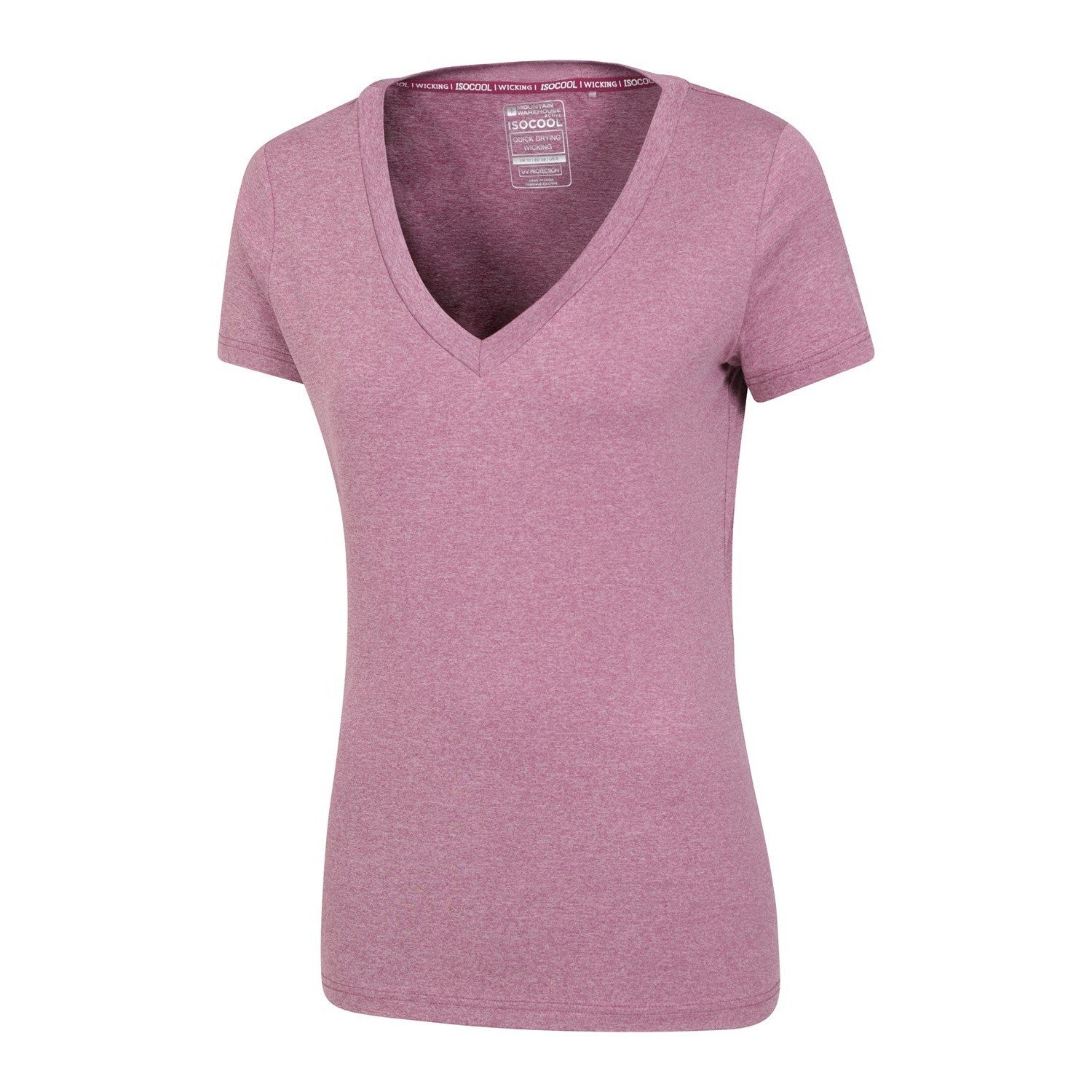 Pink - Lifestyle - Mountain Warehouse Womens-Ladies Vitality V Neck T-Shirt