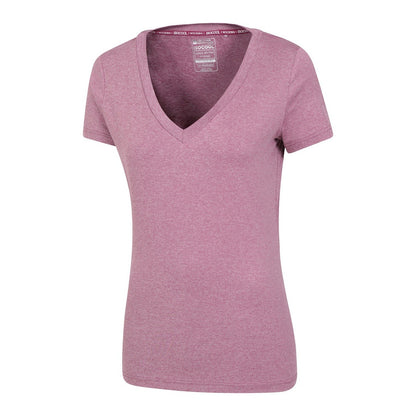 Pink - Lifestyle - Mountain Warehouse Womens-Ladies Vitality V Neck T-Shirt