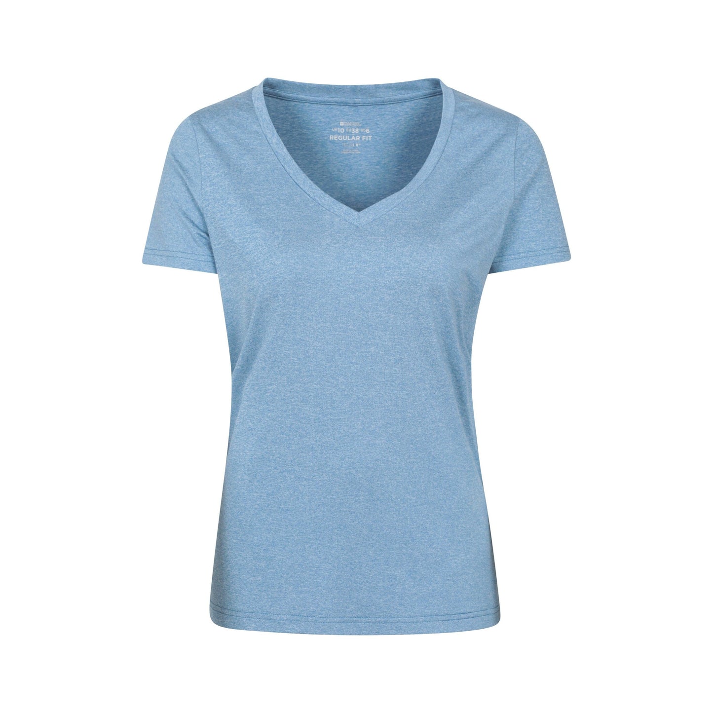 Blue - Front - Mountain Warehouse Womens-Ladies Vitality V Neck T-Shirt