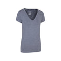 Navy - Side - Mountain Warehouse Womens-Ladies Vitality V Neck T-Shirt