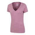 Pink - Back - Mountain Warehouse Womens-Ladies Vitality V Neck T-Shirt