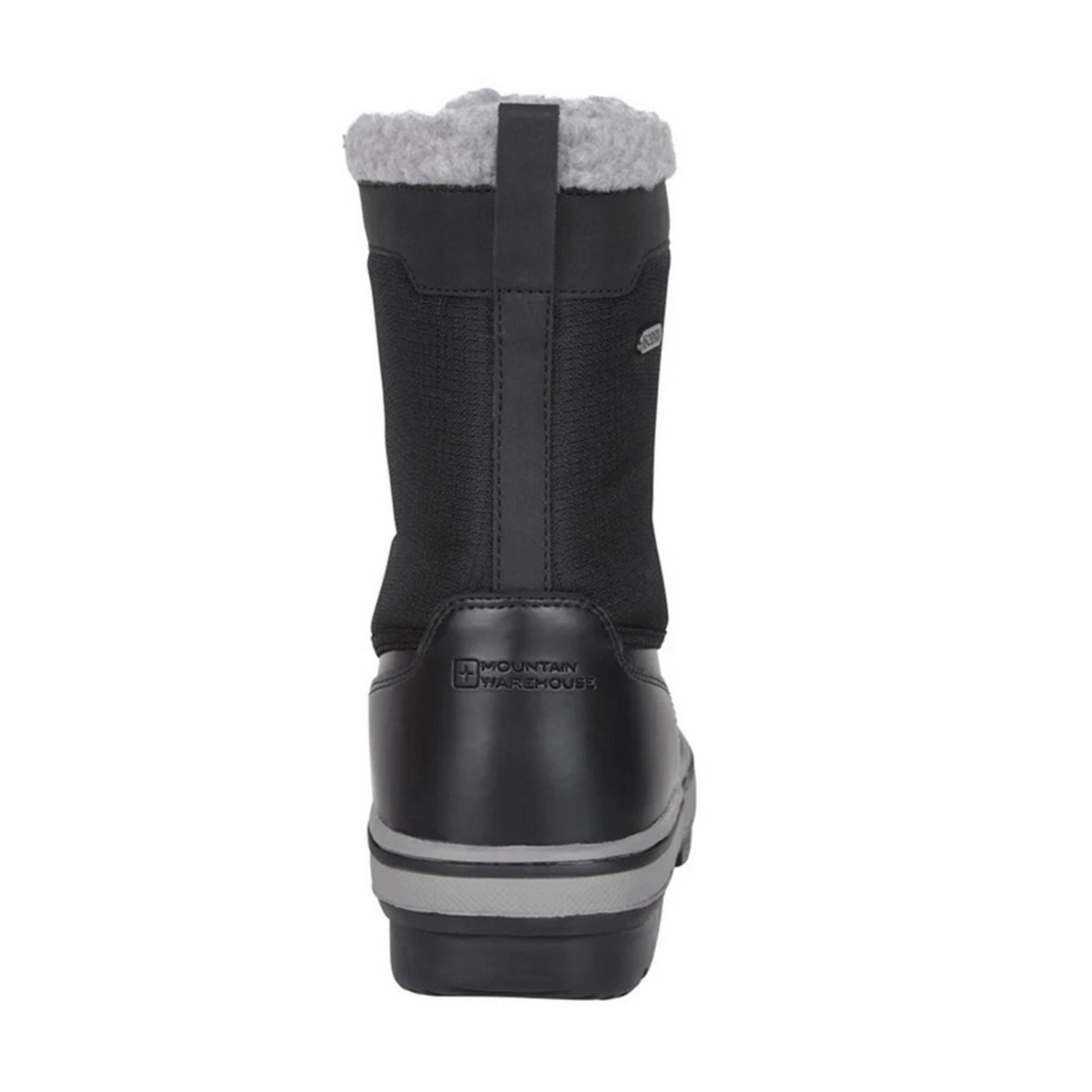 Black - Back - Mountain Warehouse Mens Thermal Waterproof Snow Boots