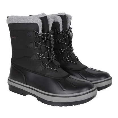 Black - Front - Mountain Warehouse Mens Thermal Waterproof Snow Boots