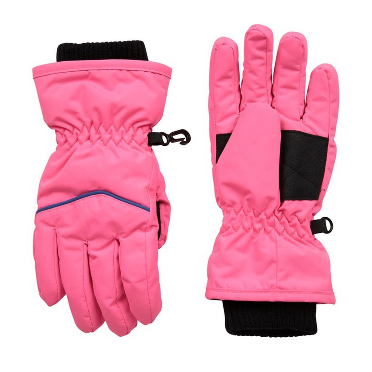Pink - Back - Mountain Warehouse Childrens-Kids Line Isotherm Hat And Gloves Set