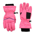 Pink - Back - Mountain Warehouse Childrens-Kids Line Isotherm Hat And Gloves Set