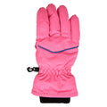 Pink - Side - Mountain Warehouse Childrens-Kids Line Isotherm Hat And Gloves Set
