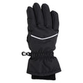 Black - Lifestyle - Mountain Warehouse Childrens-Kids Line Isotherm Hat And Gloves Set