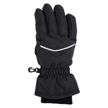 Black - Lifestyle - Mountain Warehouse Childrens-Kids Line Isotherm Hat And Gloves Set