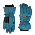 Blue - Back - Mountain Warehouse Childrens-Kids Line Isotherm Hat And Gloves Set