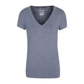 Navy - Front - Mountain Warehouse Womens-Ladies Vitality V Neck T-Shirt