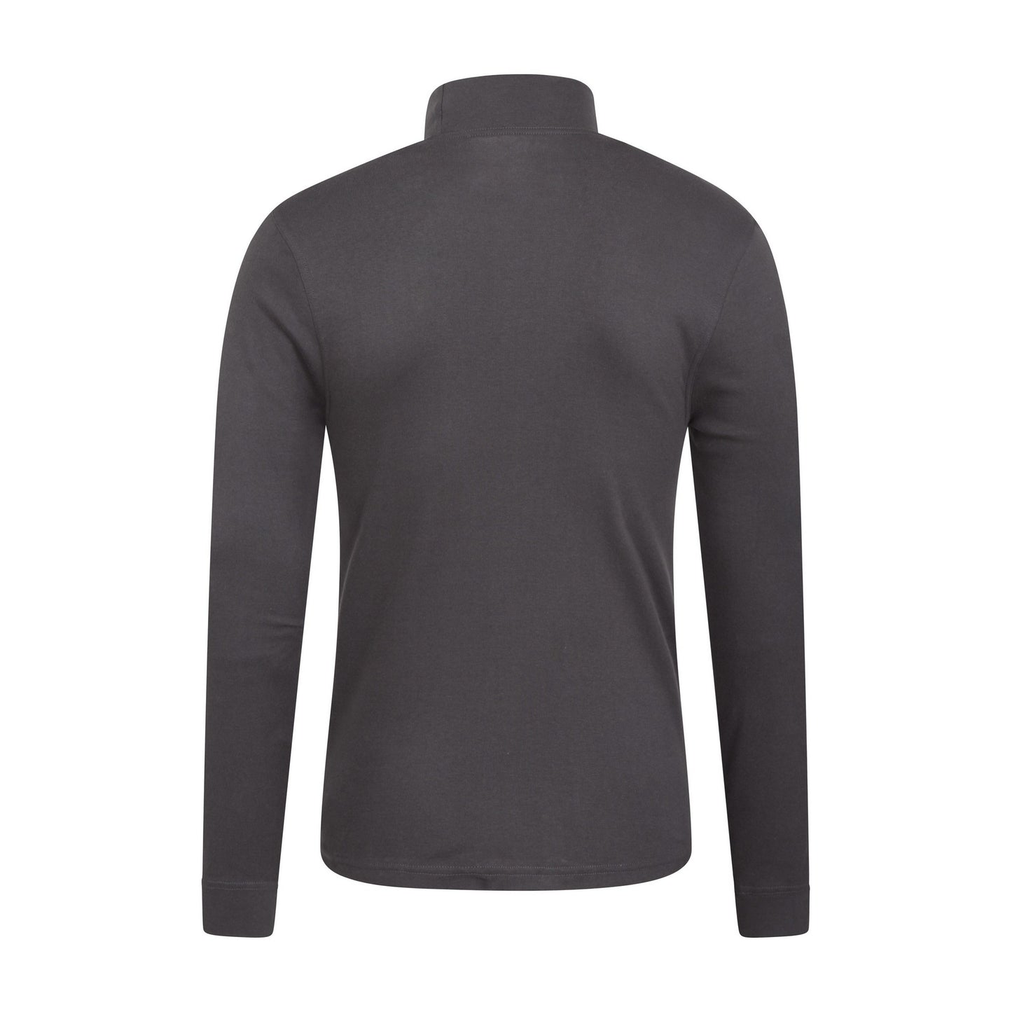 Grey - Back - Mountain Warehouse Mens Meribel Turtle Neck Base Layer Top