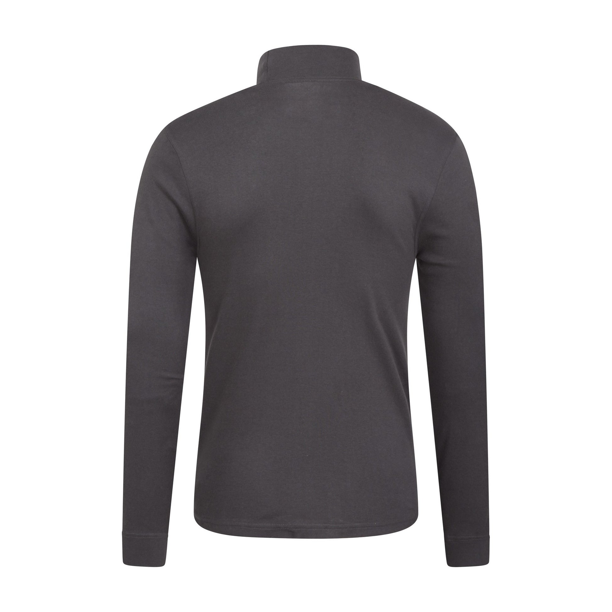 Grey - Back - Mountain Warehouse Mens Meribel Turtle Neck Base Layer Top