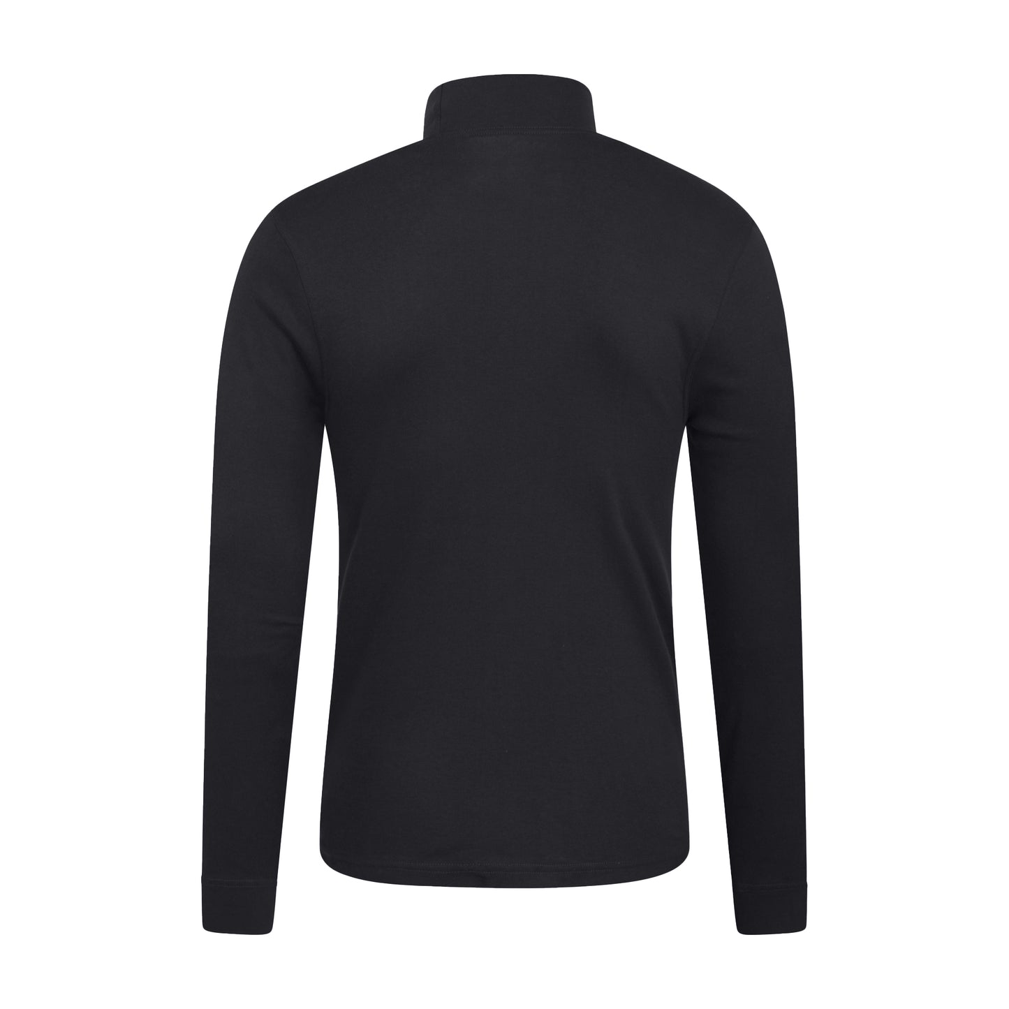 Black - Back - Mountain Warehouse Mens Meribel Turtle Neck Base Layer Top