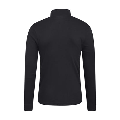 Black - Back - Mountain Warehouse Mens Meribel Turtle Neck Base Layer Top