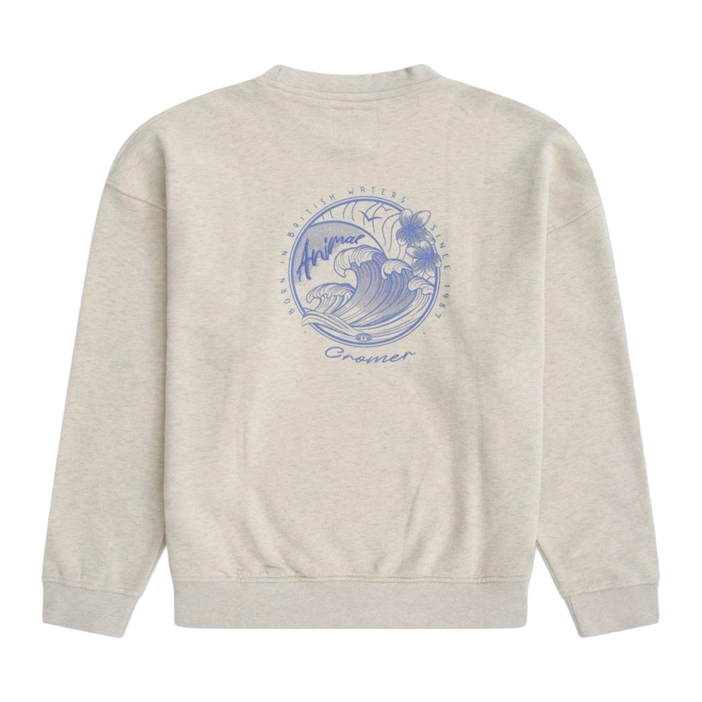 Beige - Back - Animal Womens-Ladies Dakota Cromer Sweatshirt