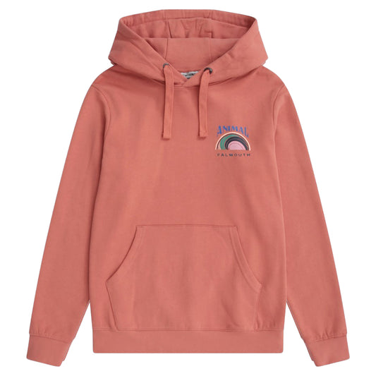 Pink - Front - Animal Womens-Ladies Maya Falmouth Hoodie