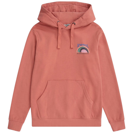 Pink - Front - Animal Womens-Ladies Maya Abersoch Hoodie