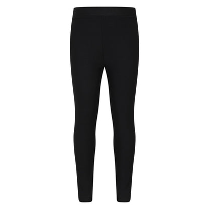Black - Back - Mountain Warehouse Childrens-Kids Borg Lined Thermal Leggings