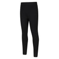 Black - Side - Mountain Warehouse Childrens-Kids Borg Lined Thermal Leggings