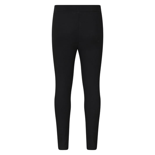 Black - Front - Mountain Warehouse Childrens-Kids Borg Lined Thermal Leggings