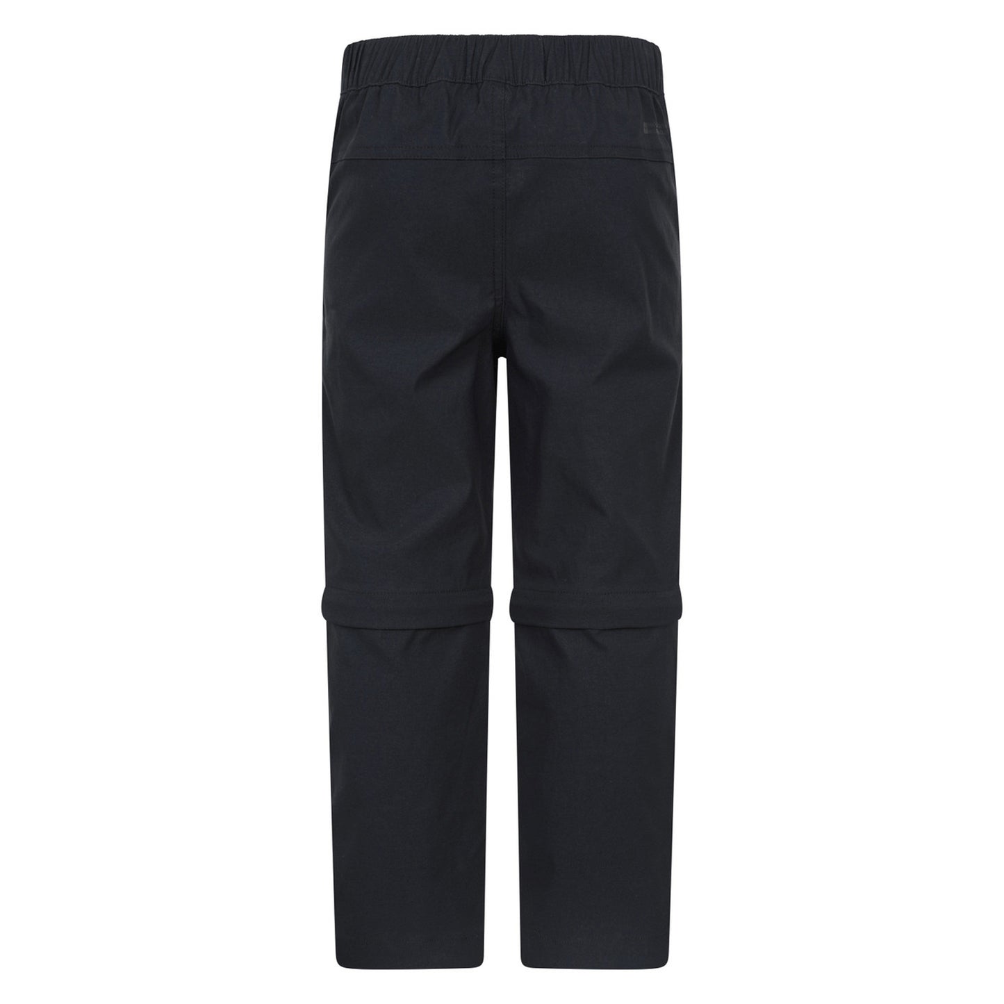Black - Back - Mountain Warehouse Childrens-Kids Forest Water Resistant Zip-Off Trousers