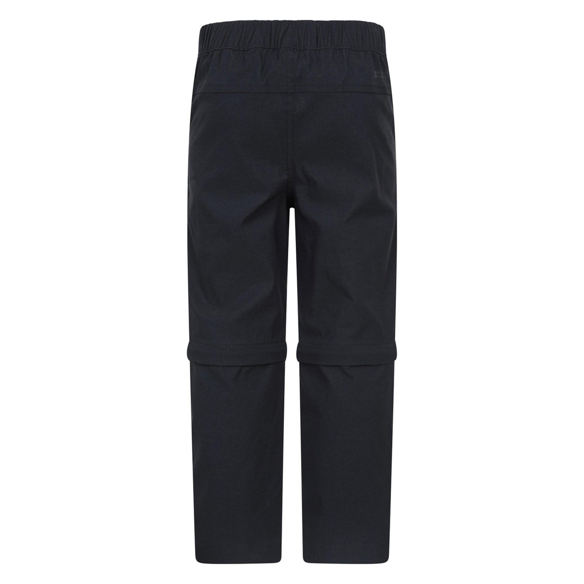 Black - Back - Mountain Warehouse Childrens-Kids Forest Water Resistant Zip-Off Trousers